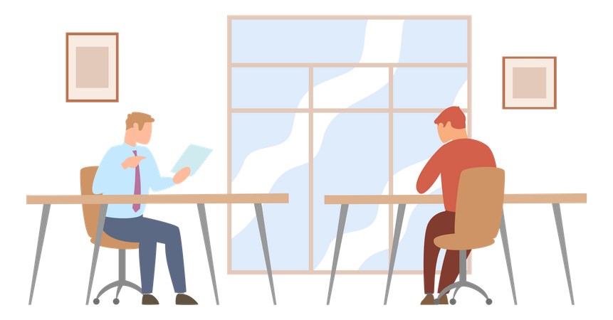 Geschäftsdiskussion  Illustration