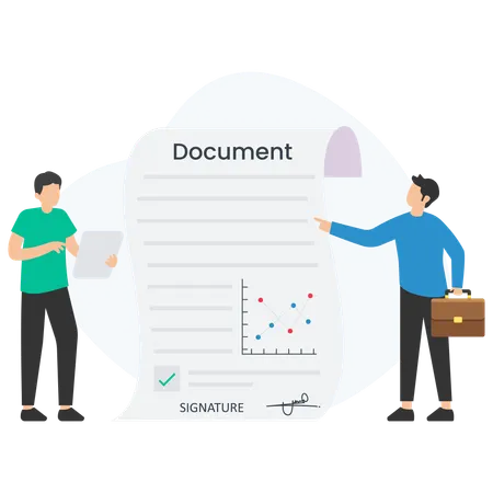 Geschäftsdokument  Illustration