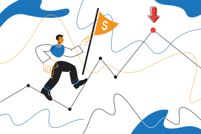 Planung der Geschäftsleistung  Illustration