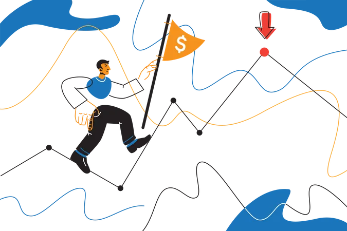 Planung der Geschäftsleistung  Illustration