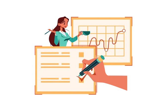 Geschäftsfinanzplanung  Illustration