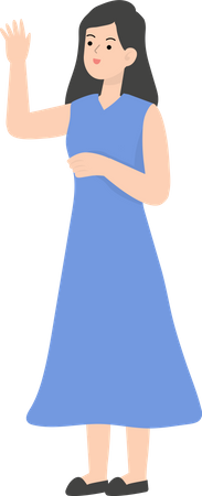 Geschäftsfrau mit Smartphone  Illustration