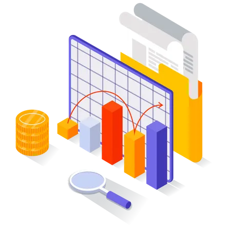 Wachstum des Unternehmensgewinns  Illustration