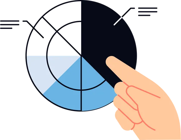 Geschäftsdiagramm  Illustration