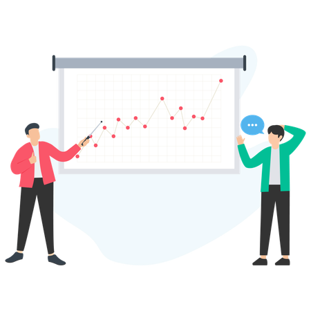 Geschäftsdiagramm  Illustration