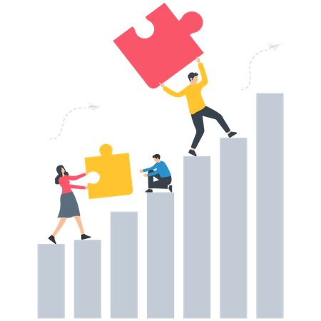 Geschäftliche Herausforderung  Illustration