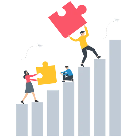 Geschäftliche Herausforderung  Illustration