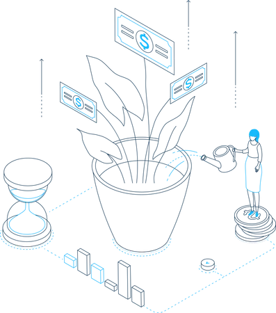 Geschäftsinvestitionen  Illustration