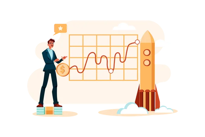 Geschäftsinvestitionen  Illustration