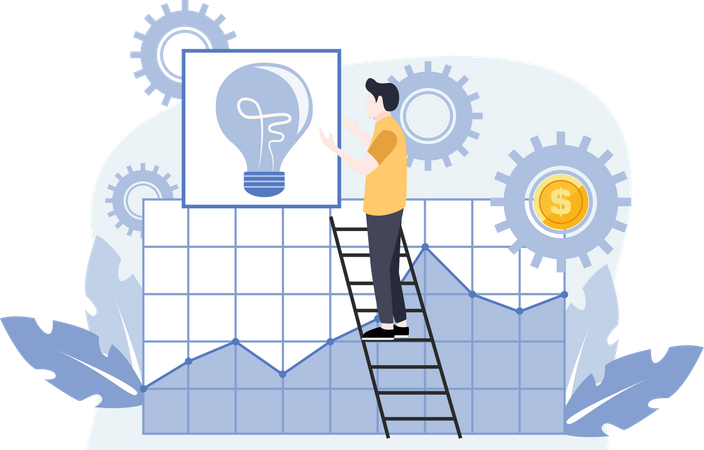 Geschäftsinvestitionen  Illustration