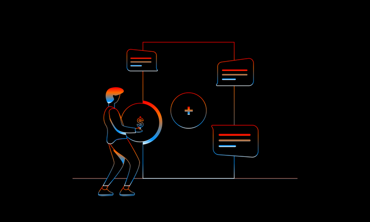 Geschäftsinvestitionen  Illustration