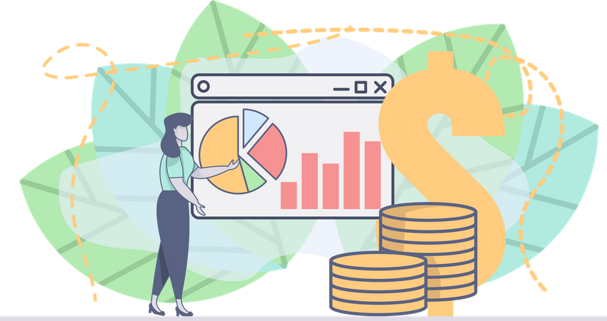 Geschäftsinvestitionen  Illustration