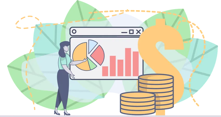 Geschäftsinvestitionen  Illustration