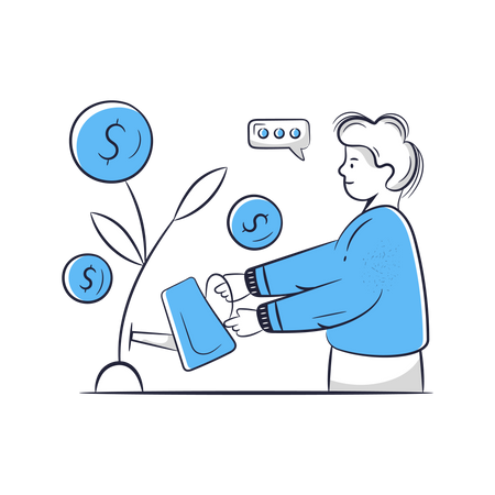 Geschäftsinvestitionen  Illustration
