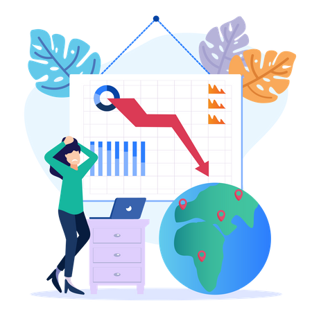 Unternehmenskrise  Illustration