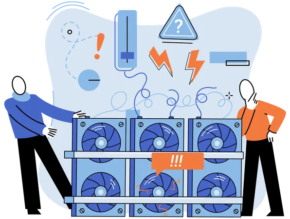 Geschäftsleute analysieren Geschäftsprojekt  Illustration