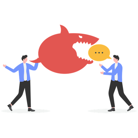 Geschäftsleute streiten  Illustration