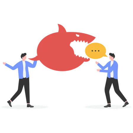 Geschäftsleute streiten  Illustration