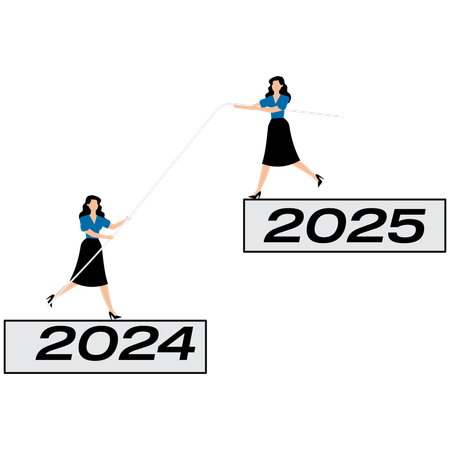 Geschäftsmann arbeitet an Unterstützung  Illustration