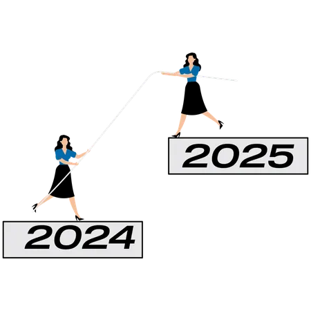 Geschäftsmann arbeitet an Unterstützung  Illustration