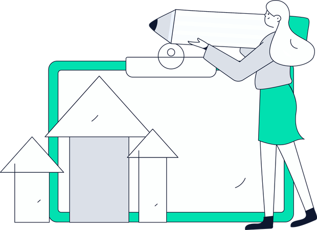 Geschäftsmann macht Aufgabenmanagement  Illustration