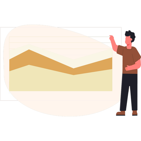 Geschäftsmann erstellt Analysebericht  Illustration