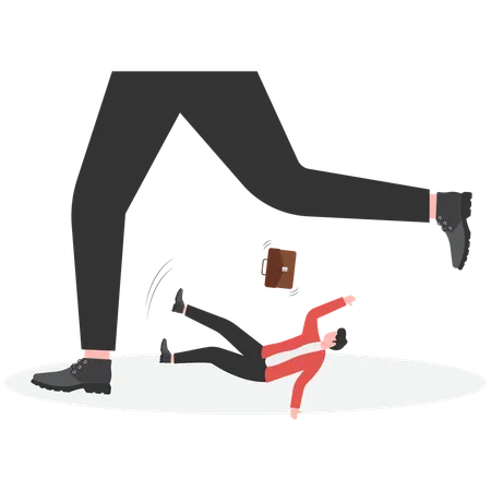 Geschäftsmann fällt  Illustration