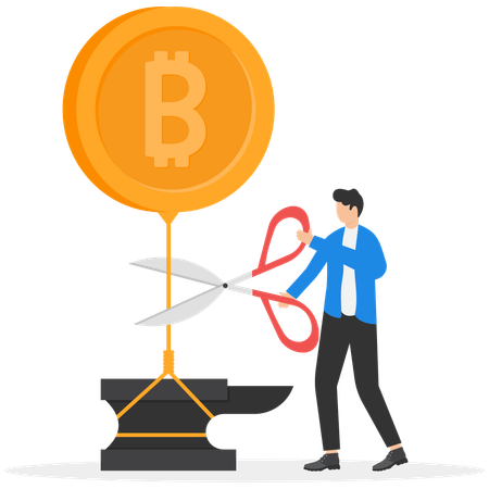 Unternehmer haben keinen Gewinn aus Investitionen in Krypto  Illustration
