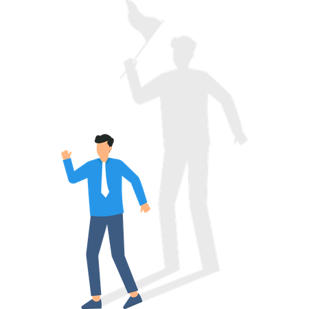 Geschäftsmann im Wettbewerb  Illustration