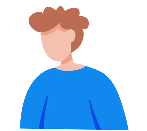 Geschäftsmann steht im Büro  Illustration