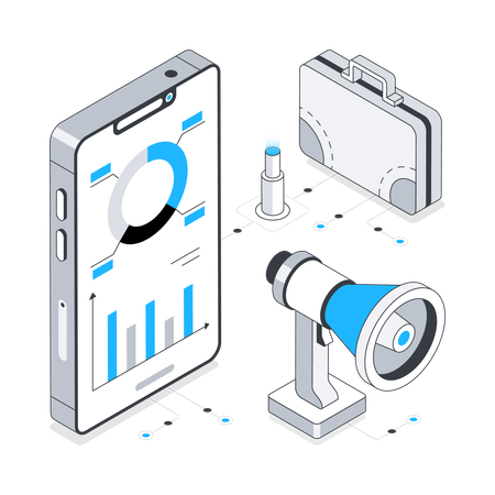 Geschäftsmarketing  Illustration