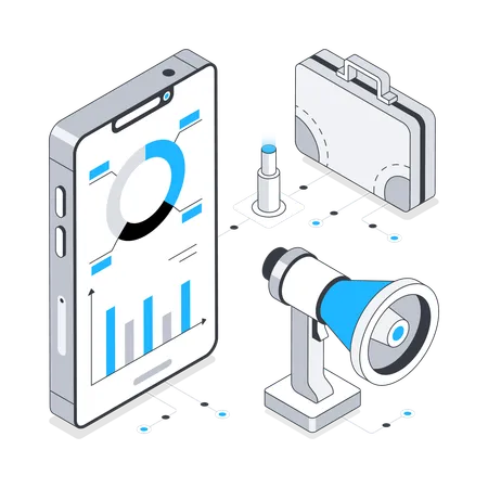 Geschäftsmarketing  Illustration