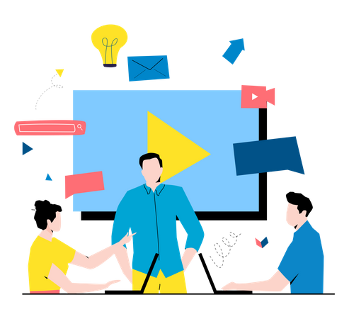 Geschäftsmarketing  Illustration