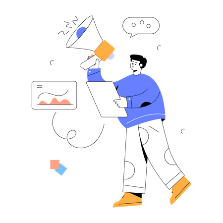 Geschäftsmarketing  Illustration