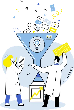 Geschäftsmarktanalyse  Illustration