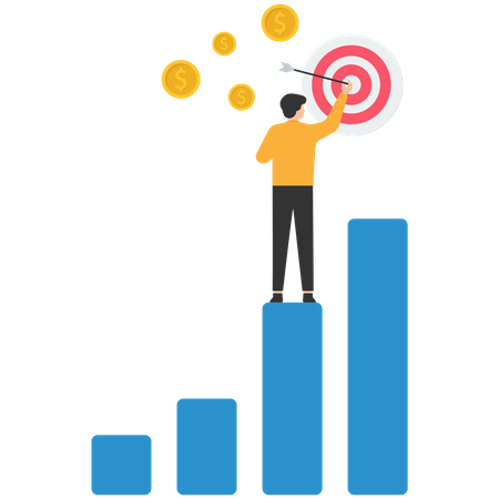 Geschäftsmission  Illustration