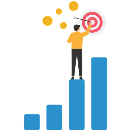 Geschäftsmission  Illustration