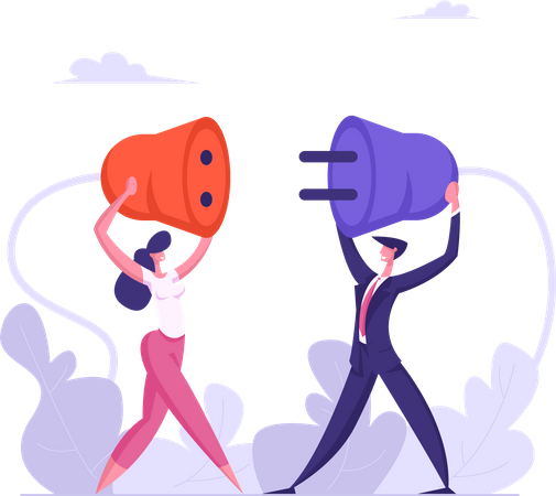 Geschäftspartnerschaftsabkommen  Illustration