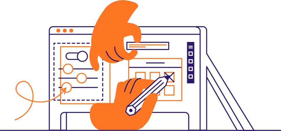 Geschäftliche Planung  Illustration