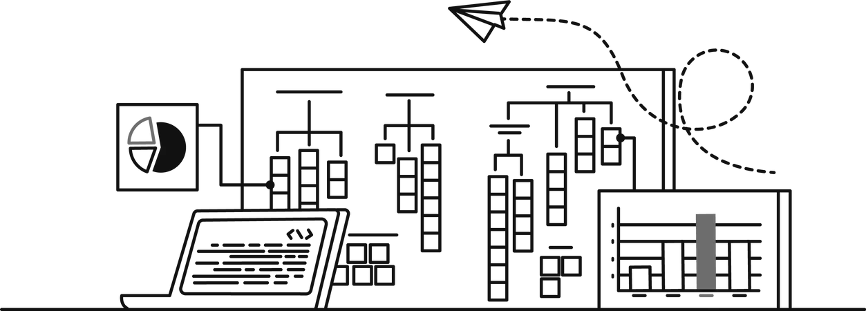 Geschäftliche Planung  Illustration