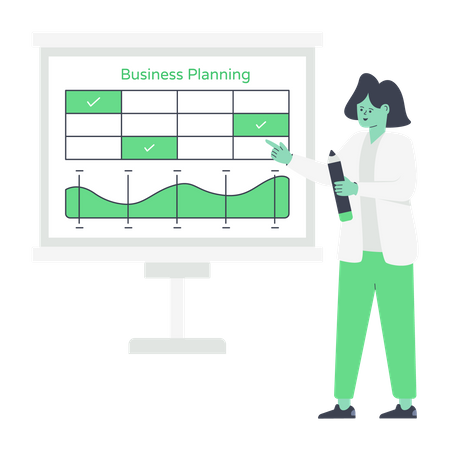 Geschäftliche Planung  Illustration