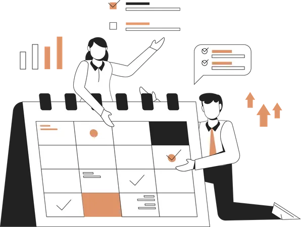 Geschäftsplanungsplan  Illustration