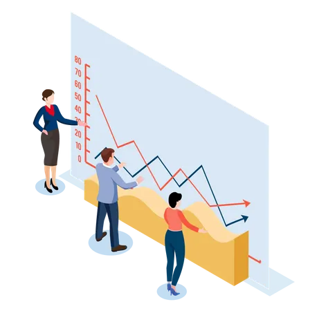 Unternehmensstatistik  Illustration