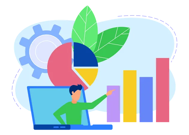 Geschäftsstatistiken  Illustration