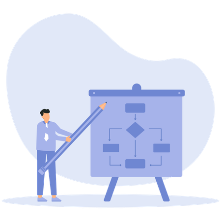 Geschäftsstrategie  Illustration