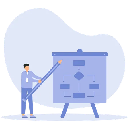 Geschäftsstrategie  Illustration