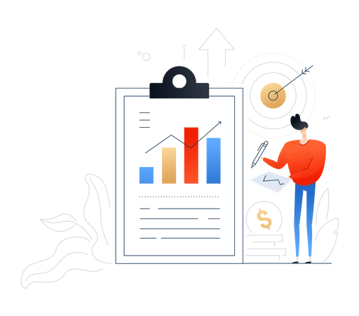 Geschäftsstrategie  Illustration