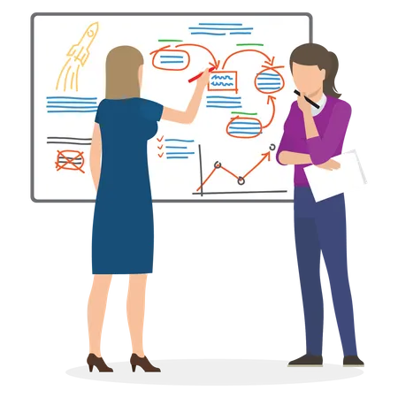 Geschäftsstrategie  Illustration