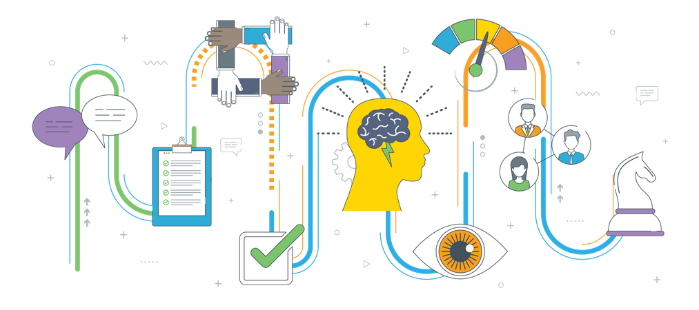 Geschäftsstrategie  Illustration