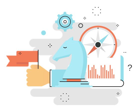 Geschäftsstrategie  Illustration